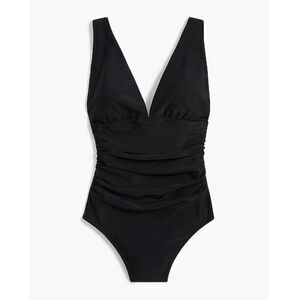 NWT J. Crew Factory Women's Black One-Piece Swimsuit Size Large